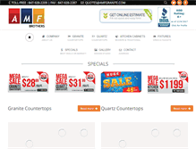 Tablet Screenshot of amfgranite.com